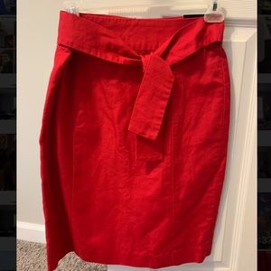 Banana republic red skirt